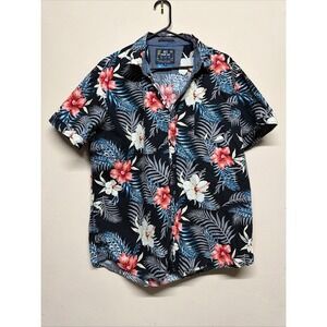 MBX Premium Goods Men XL Tropical Hawaiian Button Up Shirt Paradise Floral